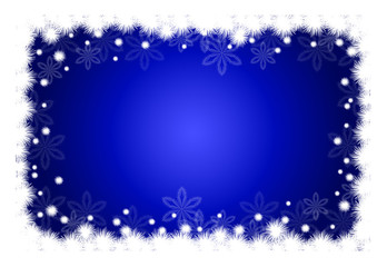 Новогодний синий фон