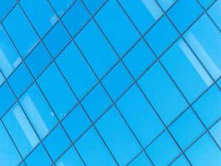 Modern glass facade. Glass background
