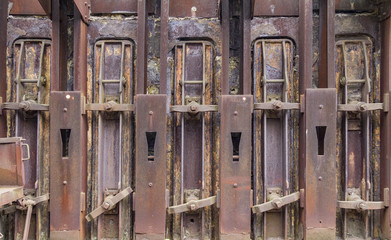 rusty machinery detail