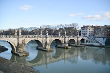 Fototapeta premium Bridge in Rome, Italy