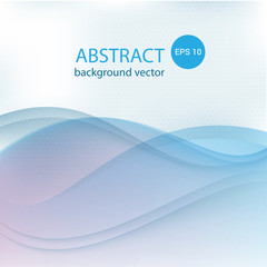 Vector Abstract smooth color blue wave background.Vector illustration eps 10