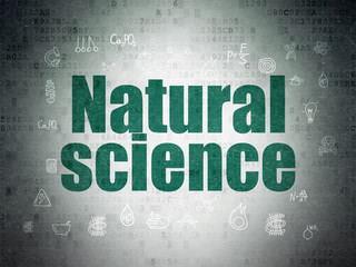 Science concept: Natural Science on Digital Data Paper background