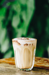 hot cappuccino coffee