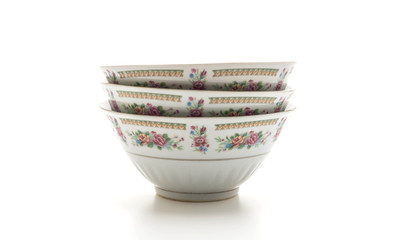 bowl on white background