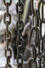 Old Chains hanging in a Barn