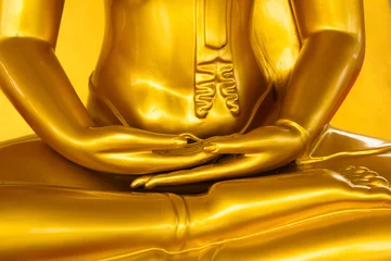 Photo sur Plexiglas Bouddha bouddha d& 39 or à la main