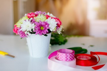 Beautiful colorful gerbera daisies