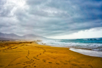  Typical landscape of Fuerteventura island