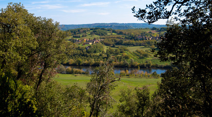 Naklejka premium Blick auf die Dordogne