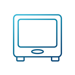 Old tv media icon vector illustration graphic design
