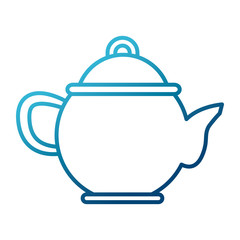 Porcelain teapot utensil icon vector illustration graphic design