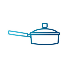 Pot kitchen utensil icon vector illustration graphic design