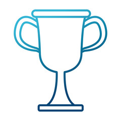 Trophy cup championship icon vector illustration graphic design