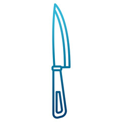 Kitchen knife utensil icon vector illustration graphic design