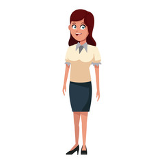 Fototapeta premium School teacher cartoon icon vector illustration graphic design