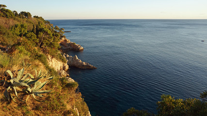 amazing natural beach in croatian town dubrovnik