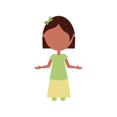 woman with open arms  vector illustration