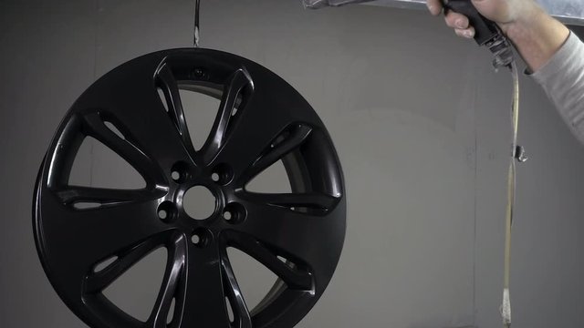 Video of powder coating process