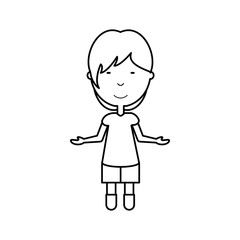 man with open arms  vector illustration