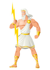 Zeus The Father of Gods and Men - obrazy, fototapety, plakaty