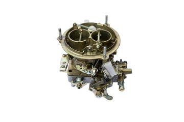 carburetor for automobile. isolated on white with clipping path