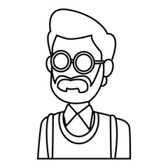 School teacher cartoon icon vector illustration graphic design