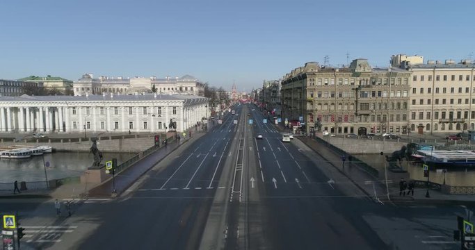 Nevsky prospect, aerial