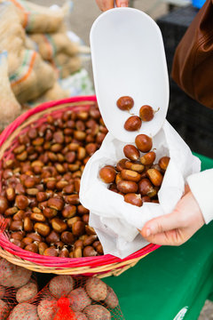 Buying Chestnuts at the Open Market