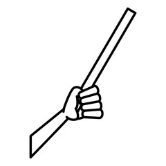 Hand teaching symbol icon vector illustration graphic design