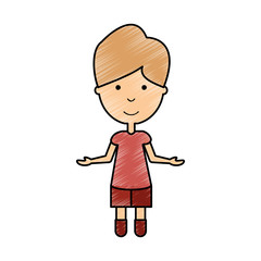 Obraz premium man with open arms vector illustration