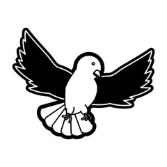 peace dove vector  illustration