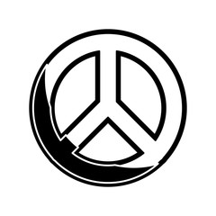 peace symbol vector illustration