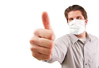 Thumbs Up Masked Man