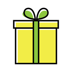 Box gift icon shooping