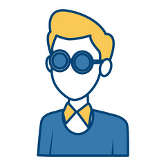 School teacher cartoon icon vector illustration graphic design