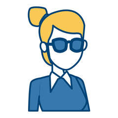 School teacher cartoon icon vector illustration graphic design