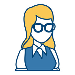 School teacher cartoon icon vector illustration graphic design