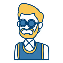 School teacher cartoon icon vector illustration graphic design