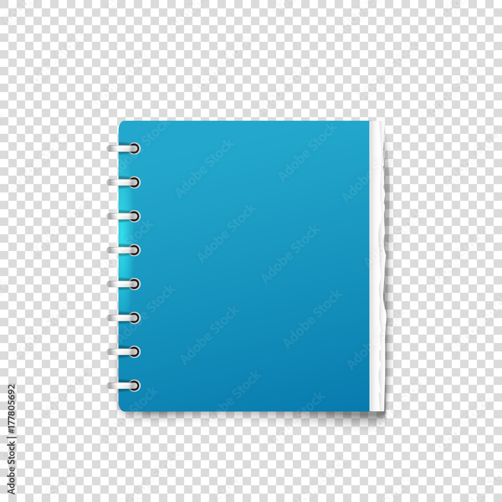Poster paper binder on transparent background vector mockup