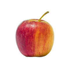 small red apple ripe and fresh and look delicious isolated on white background.