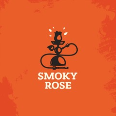 Fototapeta na wymiar Modern vector professional sign logo smoky rose