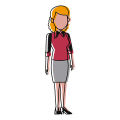 School teacher cartoon icon vector illustration graphic design