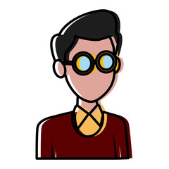 School teacher cartoon icon vector illustration graphic design