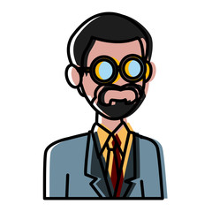 School teacher cartoon icon vector illustration graphic design