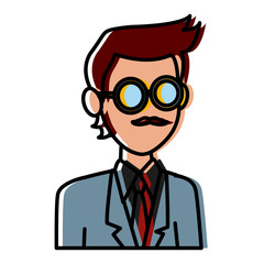 School teacher cartoon icon vector illustration graphic design