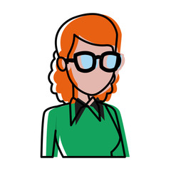 School teacher cartoon icon vector illustration graphic design
