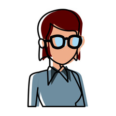 School teacher cartoon icon vector illustration graphic design