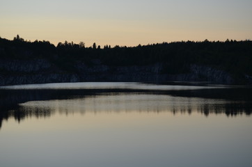 evening on the lake