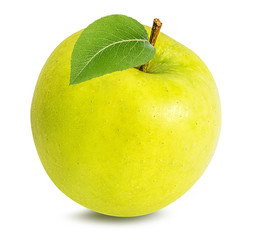 Fresh apple isolated on white background with clipping path