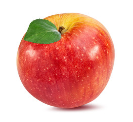 Fresh apple isolated on white background with clipping path